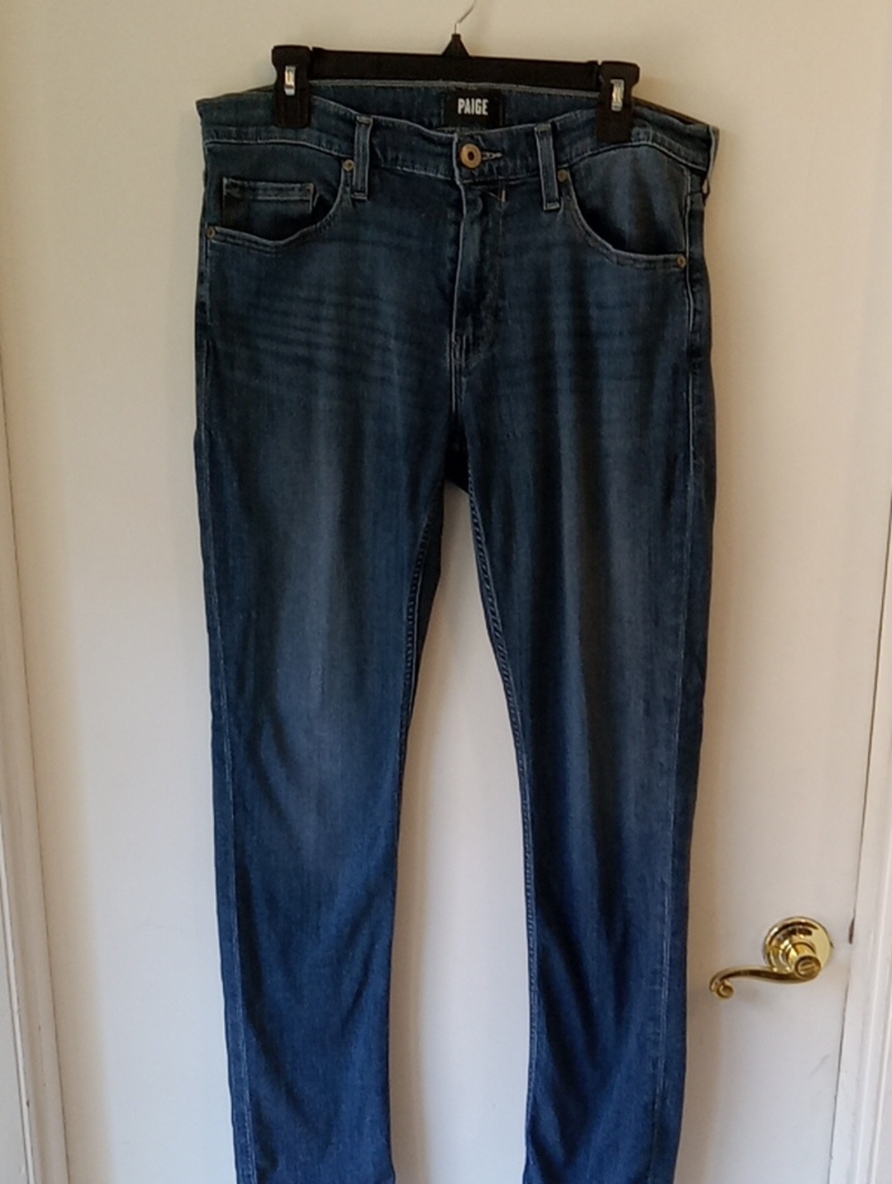 PAIGE Slim Dark Blue Jeans